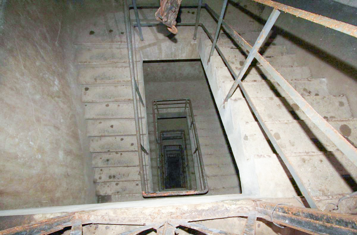 Ligne Maginot - GRASERSLOCH - (Abri) - La cage d'escalier du coffre d'entrée Est