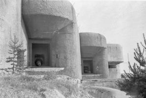 Ligne Maginot - MONTE GROSSO (MG) - E02 - (Ouvrage d'artillerie) - Le bloc 3 avec ses deux 75 Mle29