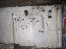 Ligne Maginot - 3 - UNTERJAEGERHOF - ROUTE DU WALDHOF - (Casemate d'infanterie - Simple) - Chambre de tir droite, goulotte LG et fourreaux