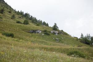 Ligne Maginot - REVETS - (Ouvrage d'infanterie) - À gauche bloc 1, à droite bloc 2, à l'arrière-plan bloc 3 (l'observatoire)