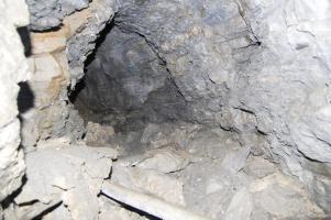 Ligne Maginot - REVETS - (Ouvrage d'infanterie) - Le percement du couloir vers le magasin