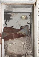 Ligne Maginot - AMODON - (Observatoire d'infanterie) - Vue de la chambre d'observation depuis l'entrée, en face le créneau Sud-Est