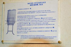Ligne Maginot - BOIS KARRE - A12 - (Ouvrage d'infanterie) - Infirmerie - Mode d'emploi des stérilisateurs MJ