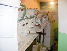 Ligne Maginot - BOIS KARRE - A12 - (Ouvrage d'infanterie) - tourelle de mitrailleuses , balancier et contrepoids , la manœuvre éclipse -batterie pouvait se faire a la main ou électriquement
