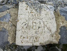 Ligne Maginot - COL DE CROUS (C) - (Ouvrage d'infanterie) - Marquages du 74eme BAF sur le bassin