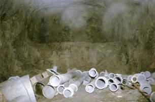 Ligne Maginot - PAS DU ROC - (Ouvrage d'artillerie) - Fouilles au niveau du bloc d'entrée
Destinées à la cuisine et à la partie du bloc d'entrée non construite.