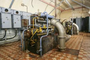 Ligne Maginot - PAS DU ROC - (Ouvrage d'artillerie) - L'usine électrique
Groupe électrogène à moteur Altshom de 54 CV