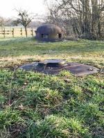 Ligne Maginot - HATTEN - O1 - (Observatoire d'artillerie) - La cloche  VP et la cloche GFM type A utilisée comme cloche conjuguée