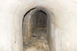Ligne Maginot - PLAN à MARIN - (Abri) - Galerie sud vers chambre H, à gauche galerie principale