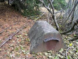 Ligne Maginot - PLAN à MARIN - (Abri) - Le chantier
Vestiges de la voie de 60