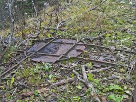 Ligne Maginot - PLAN à MARIN - (Abri) - Le chantier
Vestiges de la voie de 60