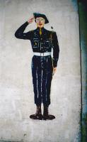 Ligne Maginot - ROQUEBRUNE - CORNILLAT - (Ouvrage d'artillerie) - Bloc 1
Peinture murale dans le bloc d'entrée