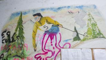 Ligne Maginot - ROQUEBRUNE - CORNILLAT - (Ouvrage d'artillerie) - Bloc 1
Le même peinture murale en 2014