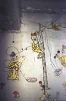 Ligne Maginot - ROQUEBRUNE - CORNILLAT - (Ouvrage d'artillerie) - Peinture murale dans le central téléphonique