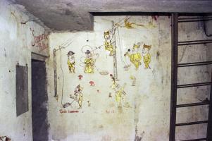 Ligne Maginot - ROQUEBRUNE - CORNILLAT - (Ouvrage d'artillerie) - Vue d'ensemble de la peinture murale du central téléphonique