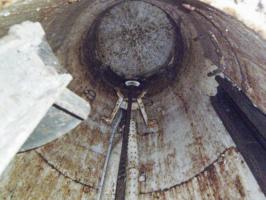 Ligne Maginot - BOIS de HOFFEN Ouest (Casemate d'infanterie) - La cloche pour mitrailleuses, vide de tout équipement