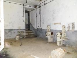 Ligne Maginot - BOIS de HOFFEN Ouest (Casemate d'infanterie) - Chambre des mortiers, la partie haute des norias remontant les obus de mortier depuis le magasin situé à l'étage inférieur