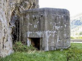 Ligne Maginot - B9 - COLOMBETTE NORD - (Blockhaus pour arme infanterie) - L'entrée du blockhaus