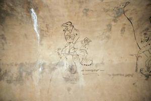 Ligne Maginot - LAVOIR - (Ouvrage d'artillerie) - Bloc 5 
Graffiti dans le magasin M2