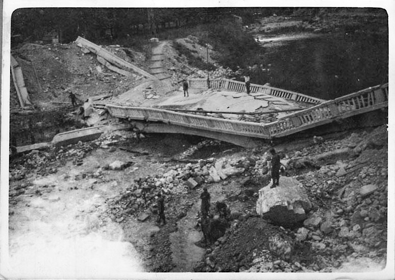 Ligne Maginot - PONT INFERIEUR (DMP - Dispositif de Mine Permanent) - La destruction du pont à Breil-sur-Roya.
Dispositif de mines permanent n° 23bis