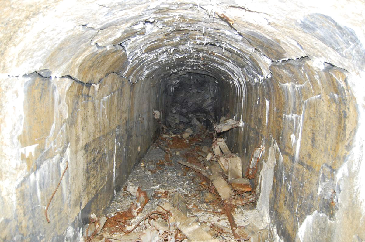 Ligne Maginot - REVETS - (Ouvrage d'infanterie) - La galerie principale vers l'entrée