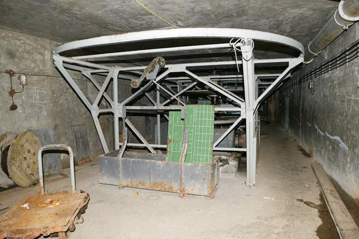 Ligne Maginot - PAS DU ROC - (Ouvrage d'artillerie) - Le mécanisme du téléphérique