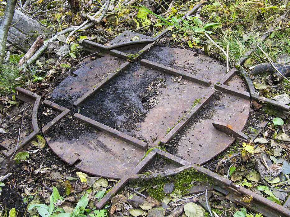 Ligne Maginot - PLAN à MARIN - (Abri) - Le chantier
Vestiges de la voie de 60