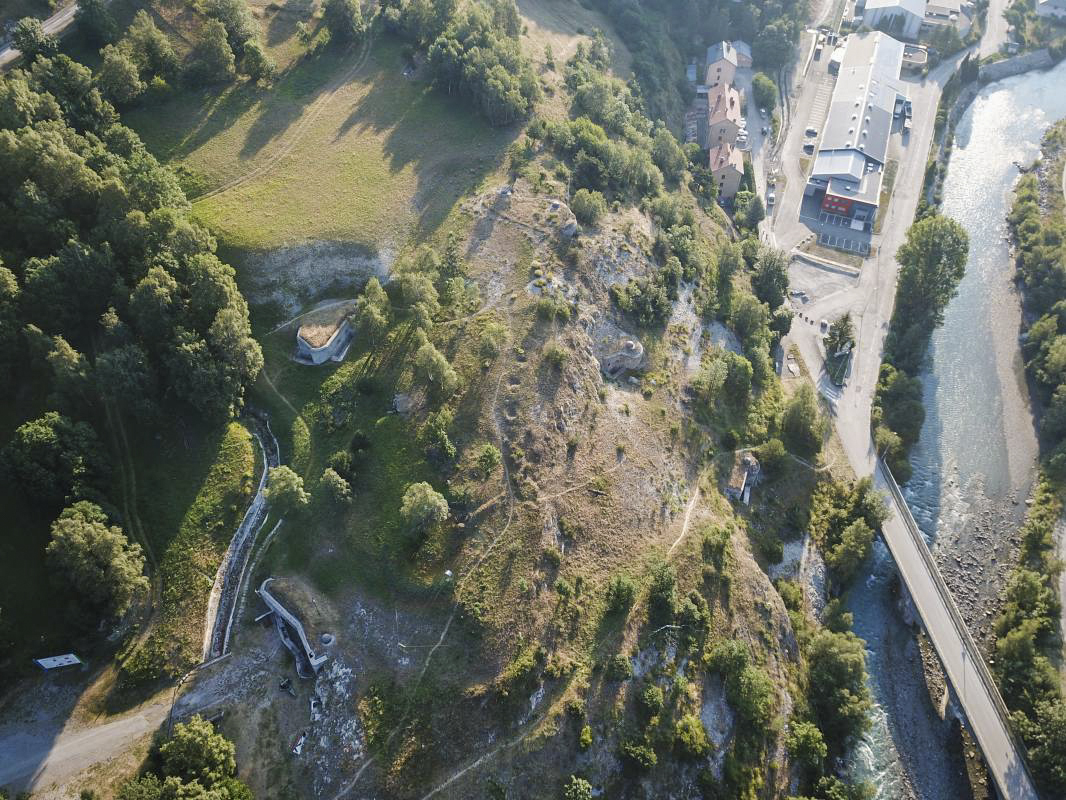 Ligne Maginot - SAINT GOBAIN - (Ouvrage d'infanterie) - Vue aérienne de l'ouvrage