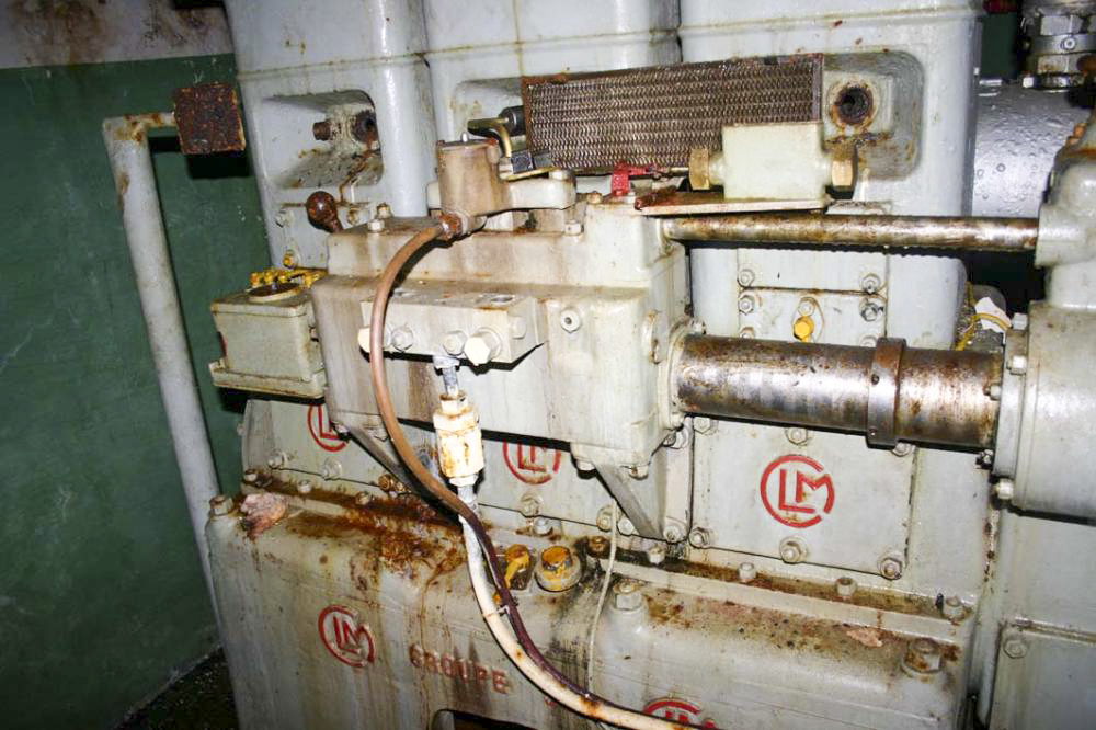 Ligne Maginot - Ouvrage du Sapey - L'usine électrique
Détail de la pompe à injection de l'un des moteurs CLM 308