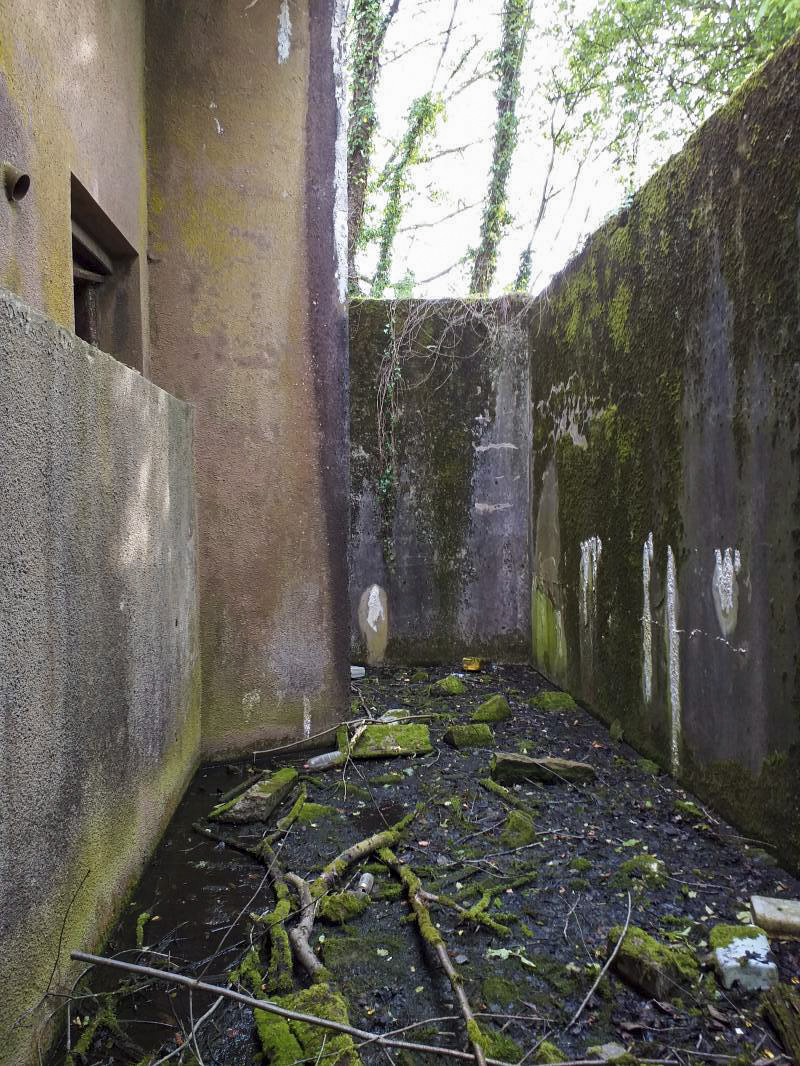 Ligne Maginot - BOIS de HOFFEN Ouest (Casemate d'infanterie) - Débouché de l'issue de secours dans le fossé diamant