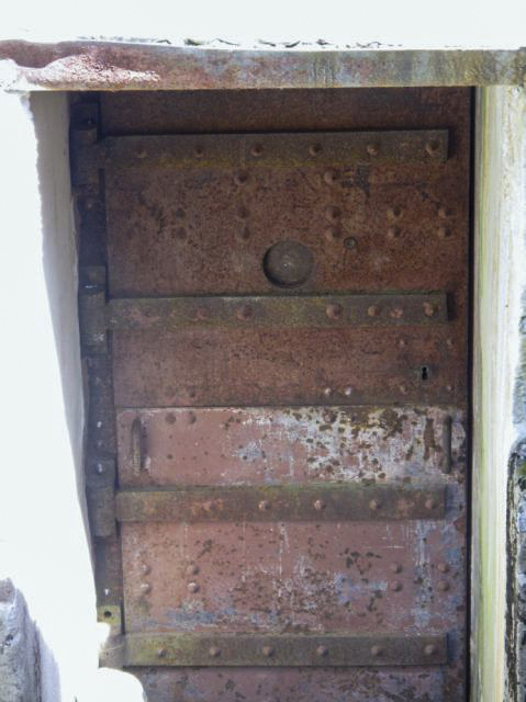 Ligne Maginot - AIGUILLE NOIRE - (Ouvrage d'infanterie) - Détail de la porte blindée en deux parties