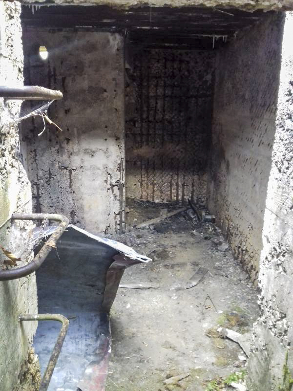 Ligne Maginot - B37 - ABBAYE 2 - (Cuve pour arme d'infanterie) - Intérieur depuis tourelle
