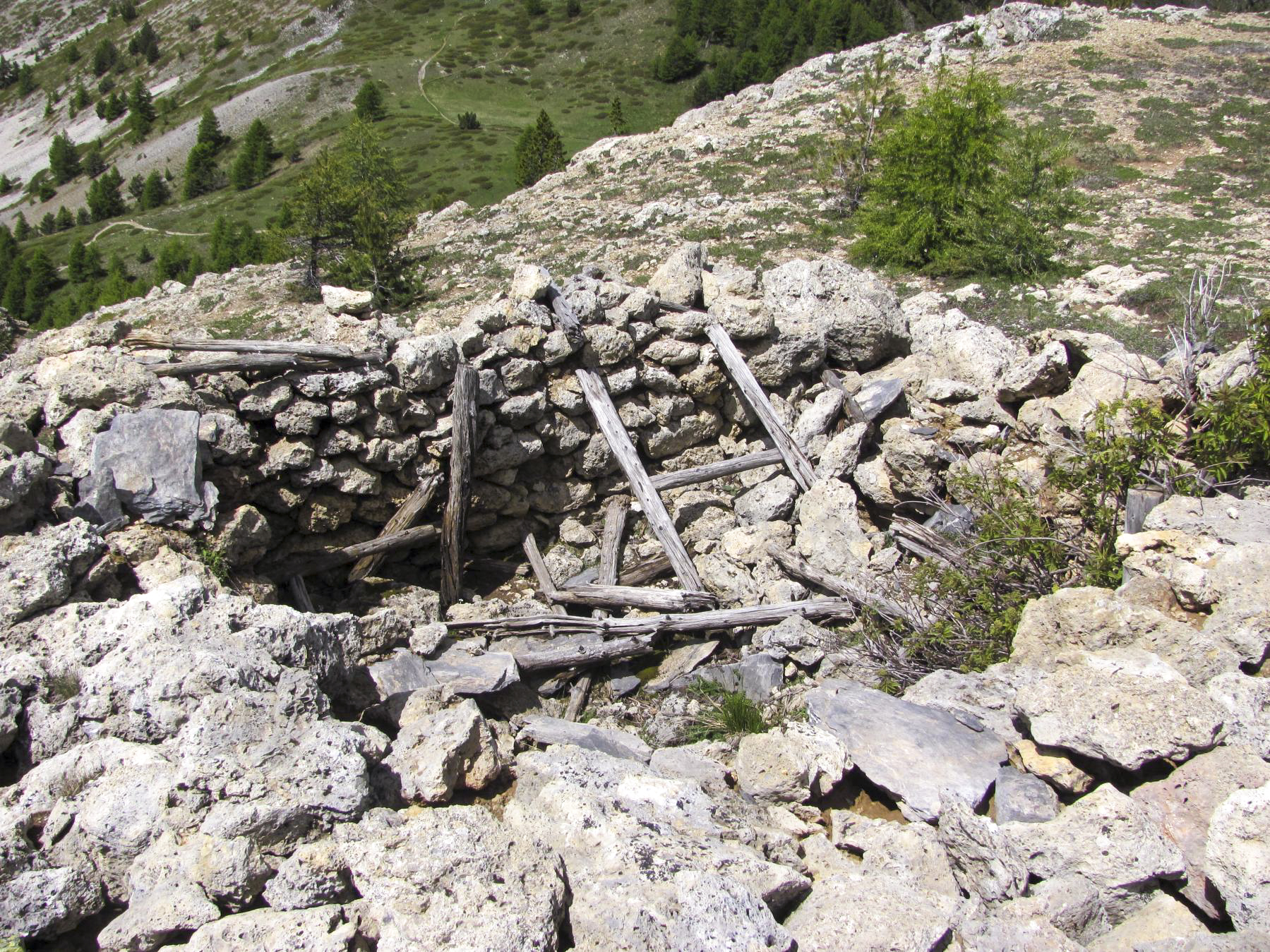 Ligne Maginot - COL FROMAGE - (Abri) - Abri en rondin numéro 2