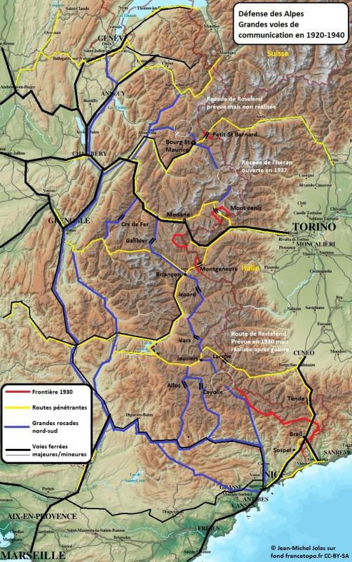 Massif des Alpes - Communications