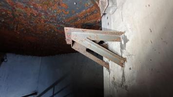 Ligne Maginot - FROHMUHL (PC DU QUARTIER KAPELLENHOF - II/153° RIF) - (Abri) - Support de la ventilation de la cloche GFM.
