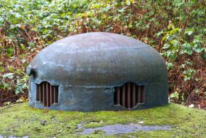 Ligne Maginot - LE CHESNOIS - CHENOIS - (Ouvrage d'artillerie) - Entrée mixte
Vue de l'une des cloches modifiées pour l'évacuation des gaz de l'usine de l'ouvrage