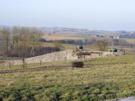 Ligne Maginot - SCHOENENBOURG - (Ouvrage d'artillerie) - Bloc 1
Casemate d'infanterie (jumelages de mitrailleuses Reibel, canon antichar de 47mm, créneau FM et cloche GFM)