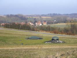 Ligne Maginot - SCHOENENBOURG - (Ouvrage d'artillerie) - Bloc 3
Tourelle de 75 R 32 et cloche GFM