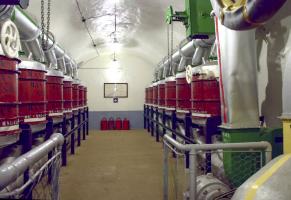 Ligne Maginot - SCHOENENBOURG - (Ouvrage d'artillerie) - La salle de neutralisation (Ventilation de l'ouvrage etfiltrage de l'air éxtérieur en cas d'attaque de l'ouvrage par gaz de combats)