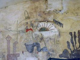 Ligne Maginot - SCHOENENBOURG - (Ouvrage d'artillerie) - Cuisine
Peintures murales et graffitis dans les locaux de l'ouvrage