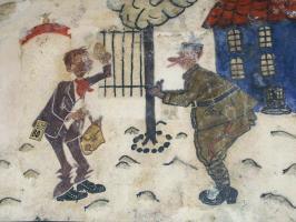 Ligne Maginot - SCHOENENBOURG - (Ouvrage d'artillerie) - Cuisine
Peintures murales et graffitis dans les locaux de l'ouvrage