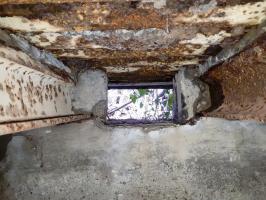 Ligne Maginot - WALDHOF CENTRE - (Blockhaus pour arme infanterie) - Détail du créneau droit