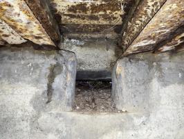 Ligne Maginot - WALDHOF EST - (Blockhaus pour arme infanterie) - Détail du créneau gauche