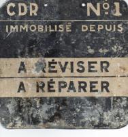 Ligne Maginot - MONTE GROSSO (MG) - E02 - (Ouvrage d'artillerie) - Ardoise de l'un des moteurs de l'usine