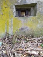 Ligne Maginot - BUCHHOLZERBERG Est ( Blockhaus pour arme infanterie ) - Créneau de défense rapprochée en façade et queue de cochon