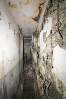 Ligne Maginot - HOFFEN - (Abri) - Les dégâts dus à l'explosion de la bombe de stuka dans le couloir avant 