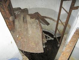 Ligne Maginot - BOIS DE RITTERSHOFFEN 1 - (Casemate d'infanterie - Simple) - Plancher amovible de la cloche