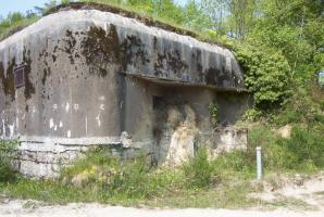 Ligne Maginot - Casemate du Bois de Rittershoffen 6 - La façade extérieure de l casemate