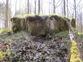 Ligne Maginot - BOIS DE RITTERSHOFFEN c - (Blockhaus pour arme infanterie) - Créneau gauche