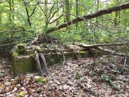 Ligne Maginot - GERRITTMUEHLE 1 - (Blockhaus de type indeterminé) - Fondation de baraquement (derrière les ruines du bloc)